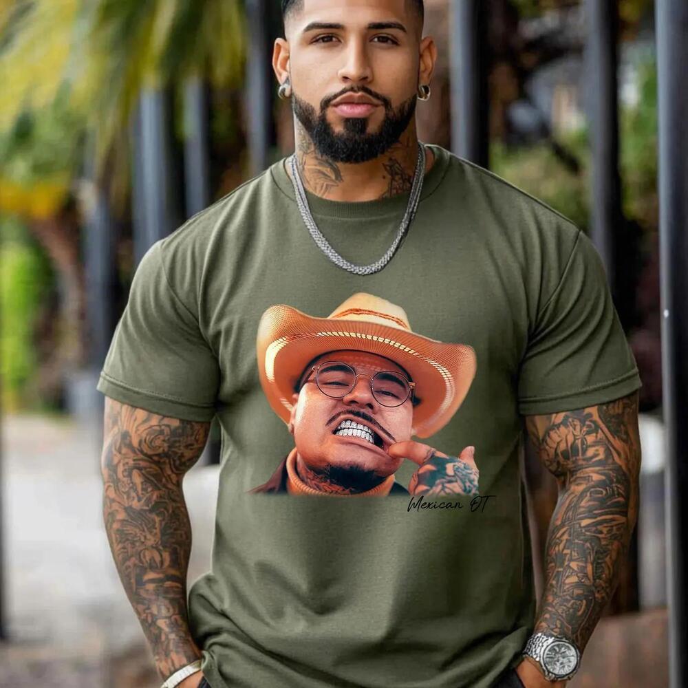 Mexican OT Inspired Cowboy With Grill Texas Houston Rap Graphic